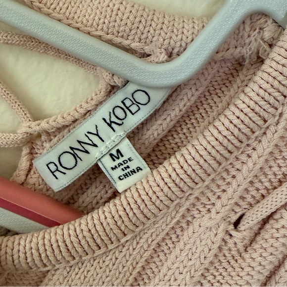 Ronny Kobo Pink Sleeveless Knit Dress - Picture 4 of 8